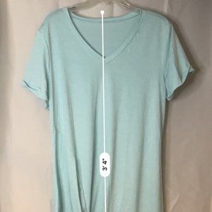 Asymmetrical, Light Blue, Front Knot Dress